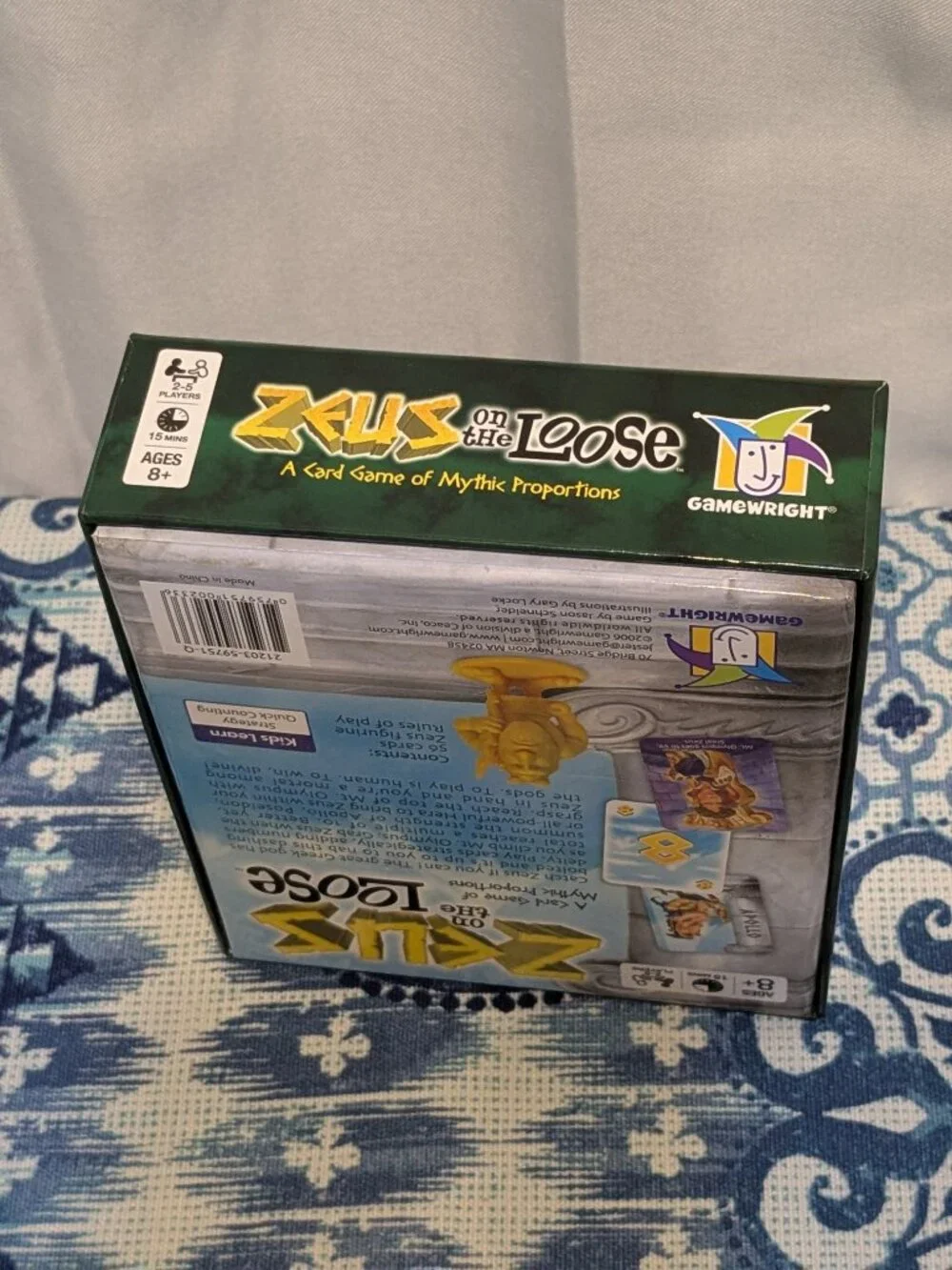 Zeus On The Loose Card Game of Mythic Proportions Gamewright Complete 2006 Vers